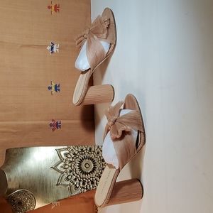NWOT Loeffler Randall Penny Heeled Slide Sandals